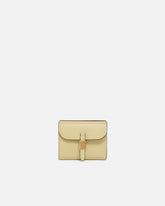 Leather wallet with PINKO lettering - Beige | Pinko