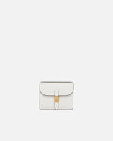 Leather wallet with PINKO lettering - White | Pinko