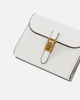 Leather wallet with PINKO lettering - White | Pinko