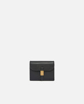 Leather wallet with PINKO lettering - Black | Pinko