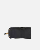Leather wallet with PINKO lettering - Black | Pinko