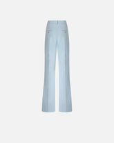 Flared trousers with pressed pleat detail - | Pinko