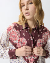 Hemd mit Krawattenmotiv und abgesetztem Print - | Pinko