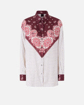 Hemd mit Krawattenmotiv und abgesetztem Print - | Pinko