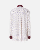 Shirt with tie motif and placed print - | Pinko