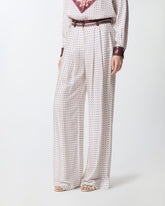 Hose mit Krawattenmotiv - | Pinko