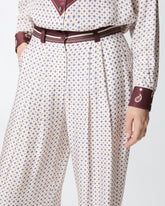 Hose mit Krawattenmotiv - | Pinko