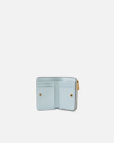 Mini wallet in leather with Love Birds - Light Blue | Pinko