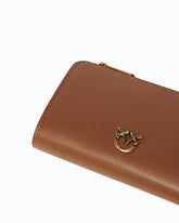 Mini wallet in leather with Love Birds - | Pinko