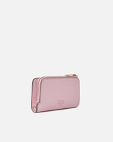 Mini wallet in leather with Love Birds - Light Pink | Pinko