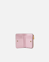 Mini wallet in leather with Love Birds - Light Pink | Pinko