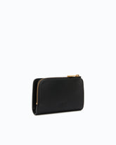 Mini wallet in leather with Love Birds - Black | Pinko