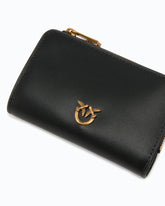 Mini wallet in leather with Love Birds - | Pinko