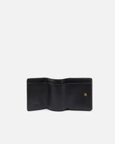 Compact leather wallet with wristlet - | Pinko