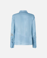 Fließende Bluse mit abgesetztem Schmuckprint - | Pinko