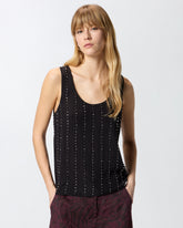 Tanktop mit Schmuckstreifen - | Pinko