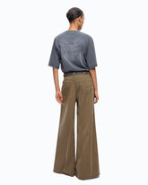 Ausgestellte Jeans in Gabardine mit Super Wide Leg - Trasparente | Pinko