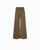 Ausgestellte Jeans in Gabardine mit Super Wide Leg - Trasparente | Pinko