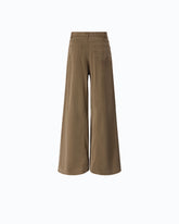 Ausgestellte Jeans in Gabardine mit Super Wide Leg - Trasparente | Pinko