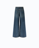 Flared jeans with super wide leg - | Pinko
