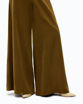 Flared jeans with super wide leg - Green | Pinko