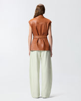 Lederweste im Bikerstil - | Pinko
