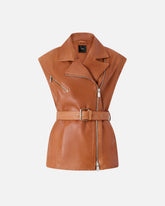 Lederweste im Bikerstil - | Pinko