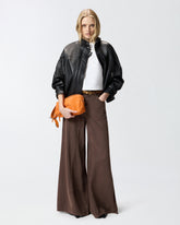 Nappa leather blouson jacket - | Pinko