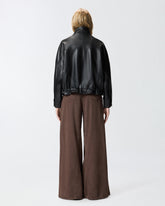 Nappa leather blouson jacket - | Pinko