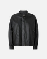Nappa leather blouson jacket - | Pinko