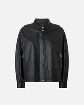 Nappa leather blouson jacket - | Pinko