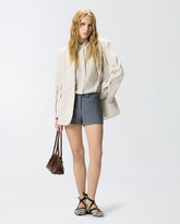 Leichte Bluse mit Schmuckstreifen - | Pinko