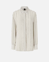 Leichte Bluse mit Schmuckstreifen - | Pinko