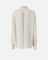 Leichte Bluse mit Schmuckstreifen - | Pinko