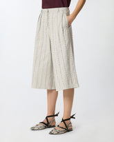 Bermudas mit Schmuckstreifen - | Pinko