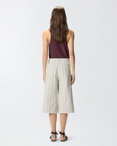 Bermuda shorts with jewel stripes - | Pinko