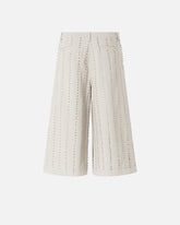 Bermuda shorts with jewel stripes - | Pinko
