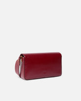 Love Bag One Slouchy medium shoulder bag in tumbled leather - Red | Pinko