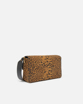 Love Bag One Slouchy medium shoulder bag in leopard-print suede - | Pinko