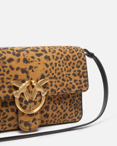 Love Bag One Slouchy medium shoulder bag in leopard-print suede - | Pinko