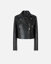 Nietenlederjacke im Bikerstil aus Nappaleder - | Pinko