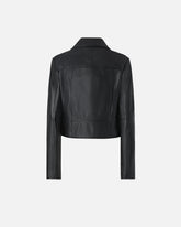 Nietenlederjacke im Bikerstil aus Nappaleder - | Pinko