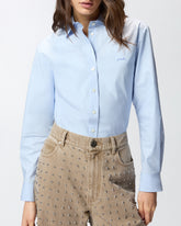 Boxy poplin shirt - | Pinko