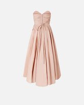 Elegantes langes Kleid mit Schmuckriemchen - Beige | Pinko