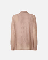 Rhinestoned georgette shirt - Dove grey | Pinko