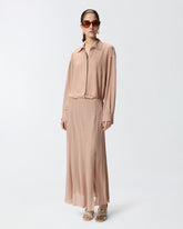 Midi skirt with fringes and rhinestones - | Pinko