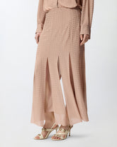 Midi skirt with fringes and rhinestones - | Pinko