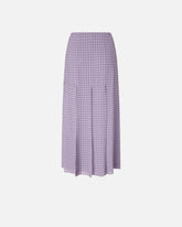 Midi skirt with fringes and rhinestones - | Pinko