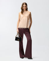 Top mit Neckholder-Ausschnitt und Spitze - | Pinko