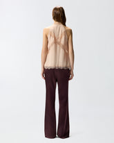 Top mit Neckholder-Ausschnitt und Spitze - | Pinko